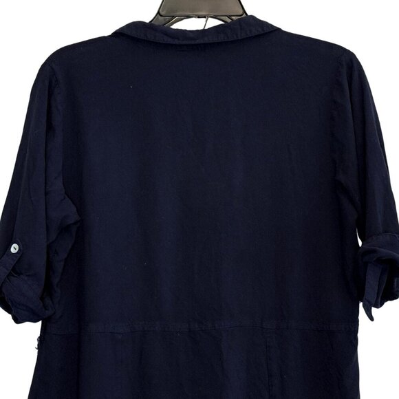 Bombay Paisley Womens Fit-and-Flare Navy‎ Dress - Size XL - Picture 7 of 7